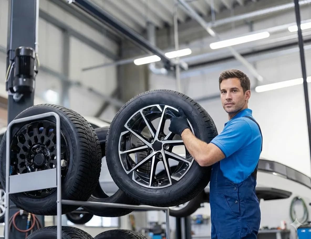 Reifenservice Hintergrund
